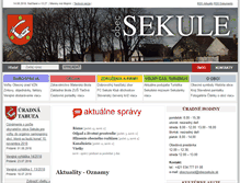 Tablet Screenshot of obecsekule.sk